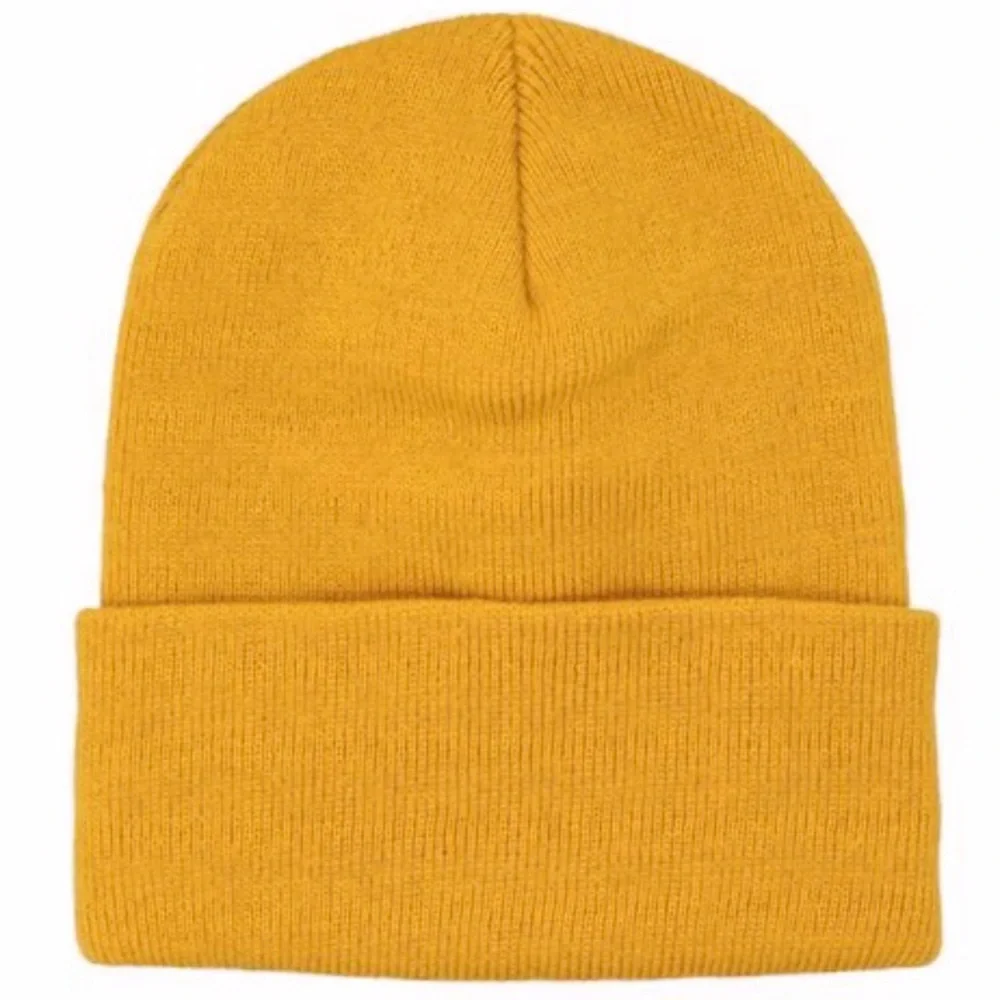 FILSON BALLARD WATCH CAP - Men’s Mustard Yellow Knit Cuffed Beanie 100% Acrylic